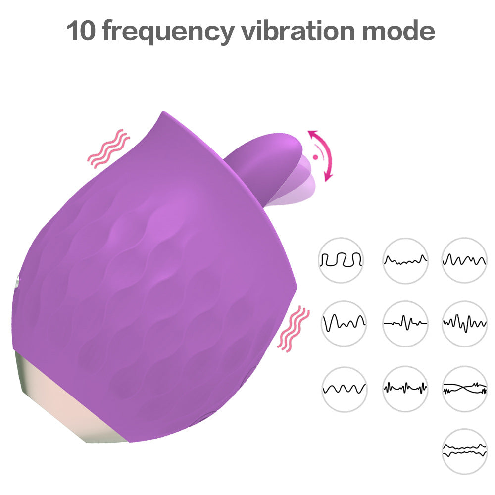 Petal - Rosebud Flickering Tongue Vibrator