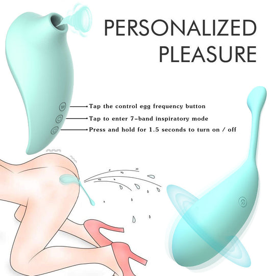 PulseWave Waterproof Clitoral Sucker & Vibrating G-Spot Teaser - 7 Suction Modes, USB Rechargeable