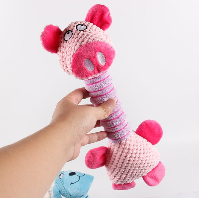 Long Neck Squeaky Dog Toy 2-Pack - Built for Shaking, Squeaking & Chaos