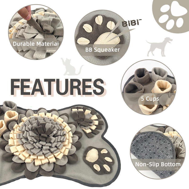 Bone-Shaped Snuffle Mat - For Dogs Who Work for Their Dinner