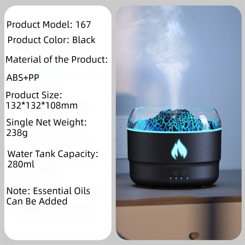 Volcano Flame Diffuser - When Your Room Needs Dramatic Ambiance
