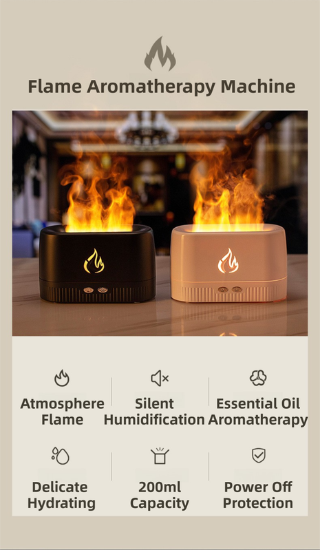 3D Flame Aroma Diffuser - Vibes on Fire, Literally