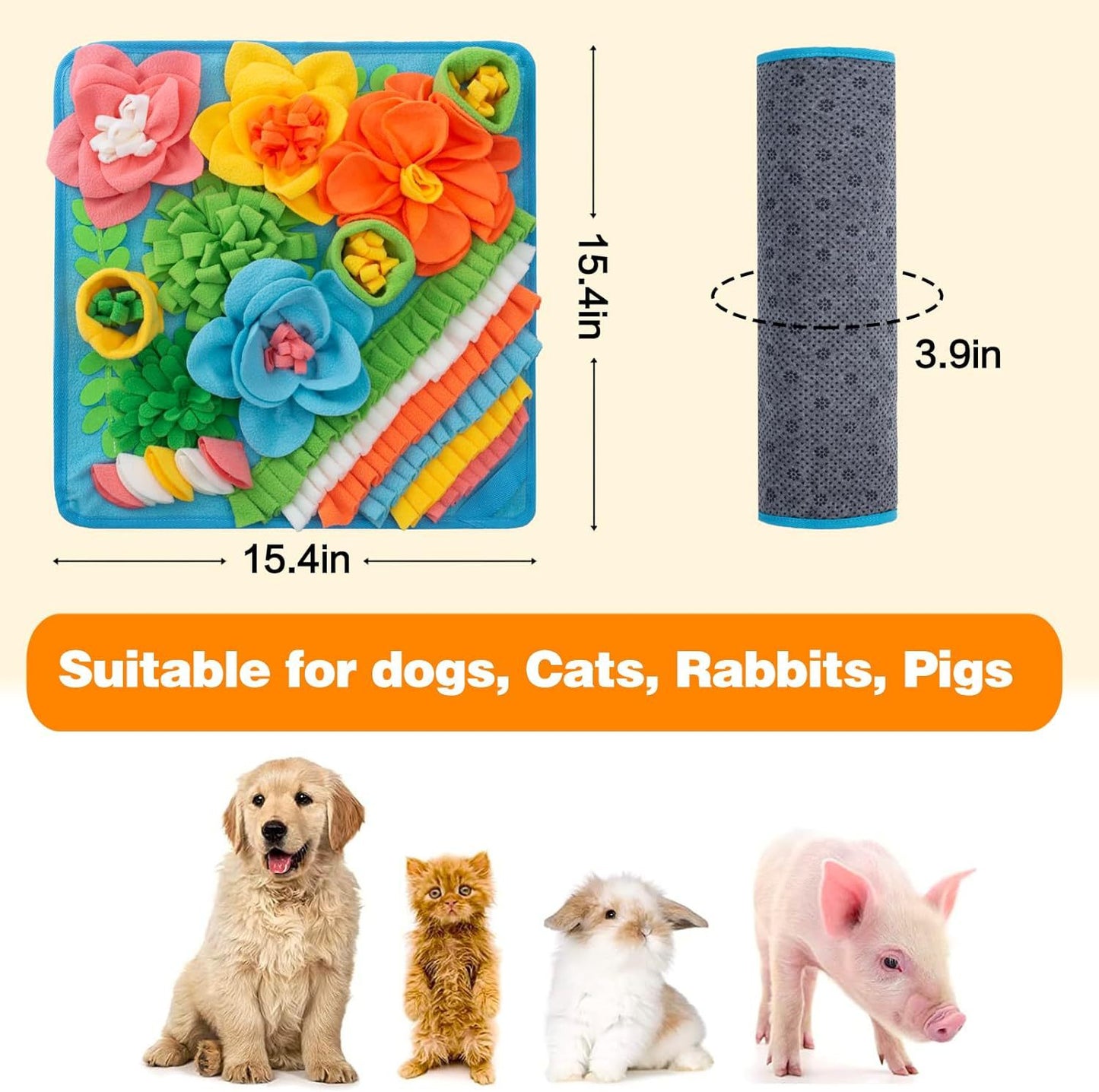 Dog Snuffle Mat - Because Your Pup's a Genius Who Eats Too Fast